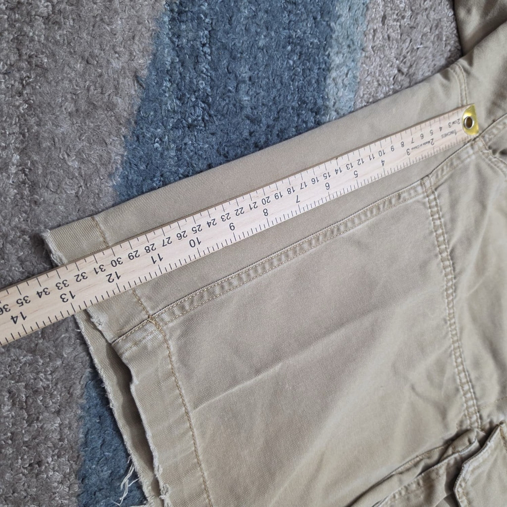 Vintage Polo Jeans Company Ralph Lauren Cargo Shorts Mens 34 Khaki Y2K Utility - Picture 10 of 11
